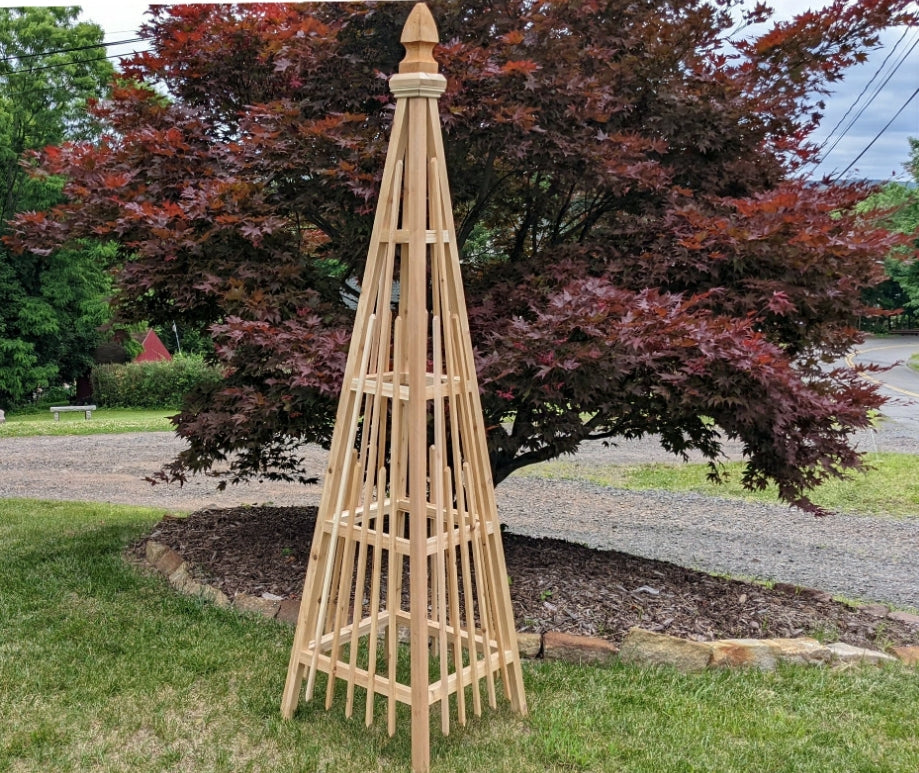 b) Obelisk Trellis, Vertical Style 7.5'