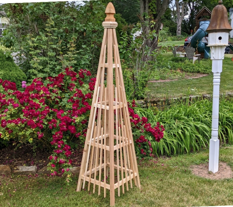 b) Obelisk Trellis, Vertical Style 7.5'