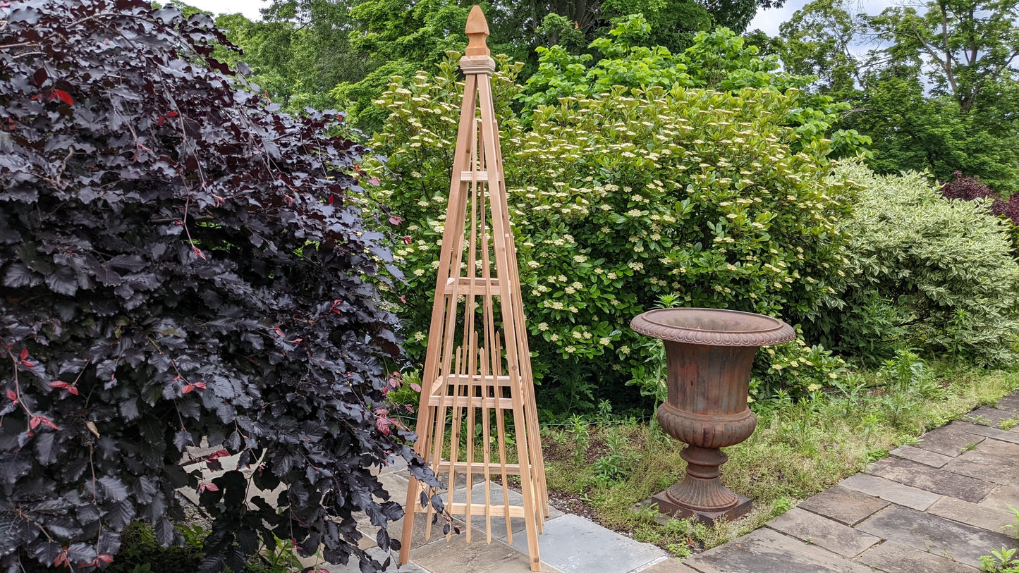 b) Obelisk Trellis, Vertical Style 7.5'