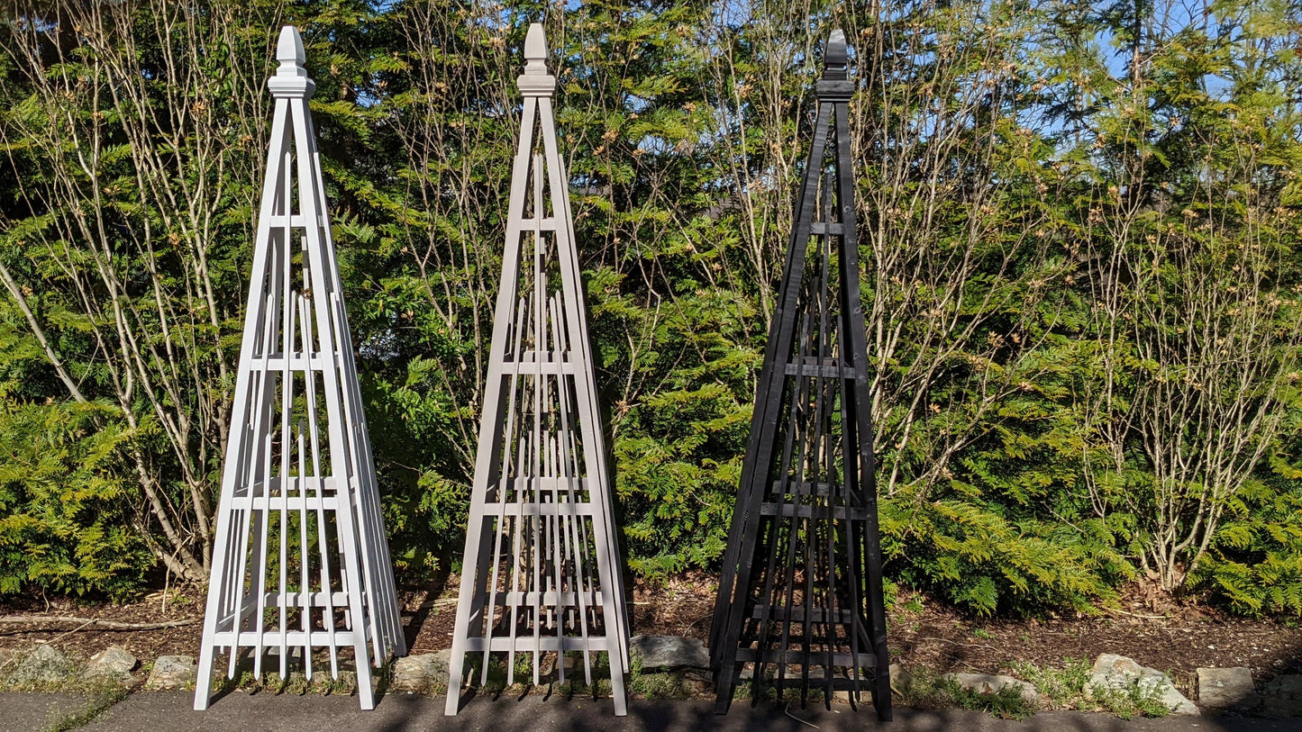 b) Obelisk Trellis, Vertical Style 7.5'